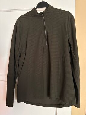 lululemon athletica Olive Green Performance Half-Zip Jacket